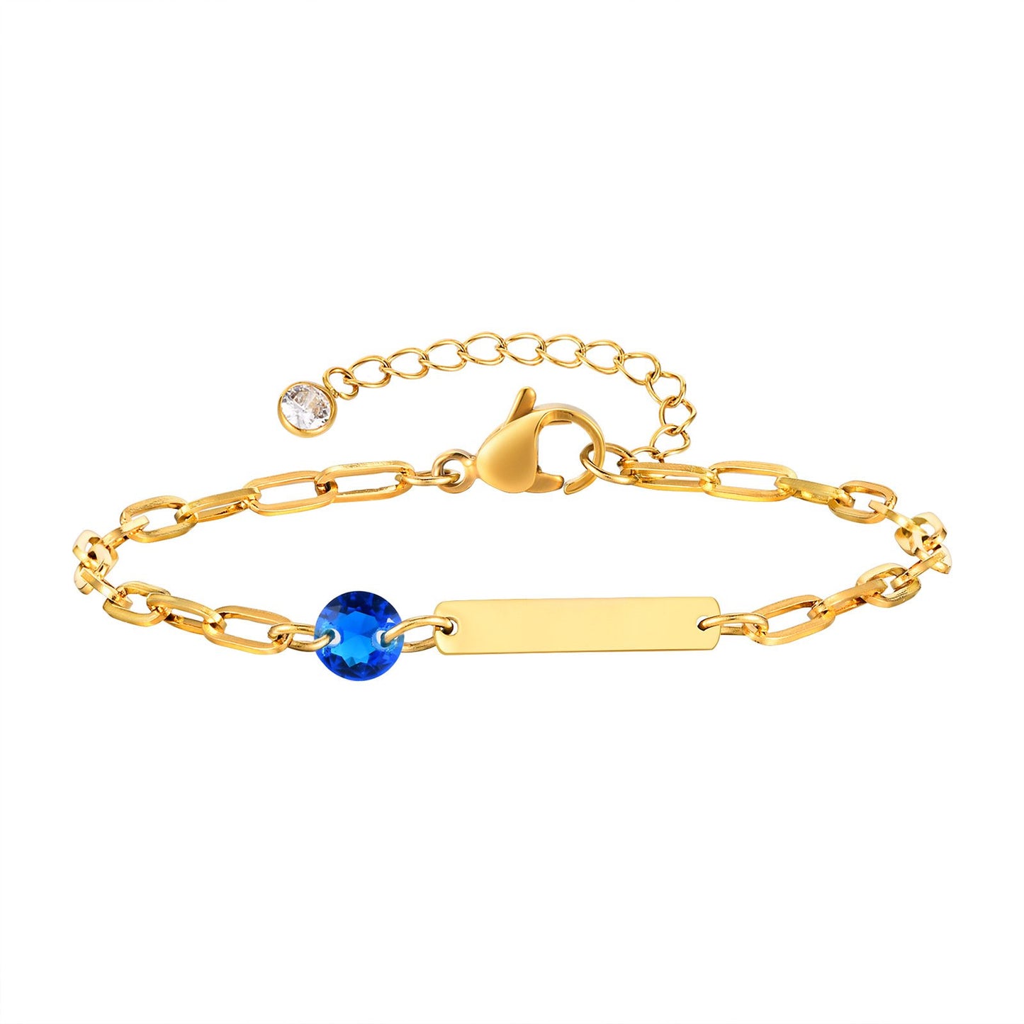 Stainless Steel Square Bar Blank Bracelet