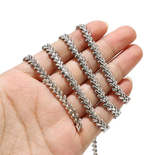 6mm Stainless Steel Foxtail Chain - By the Meter