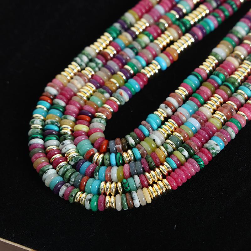 Stainless Steel Ethnic Style Beaded Necklace