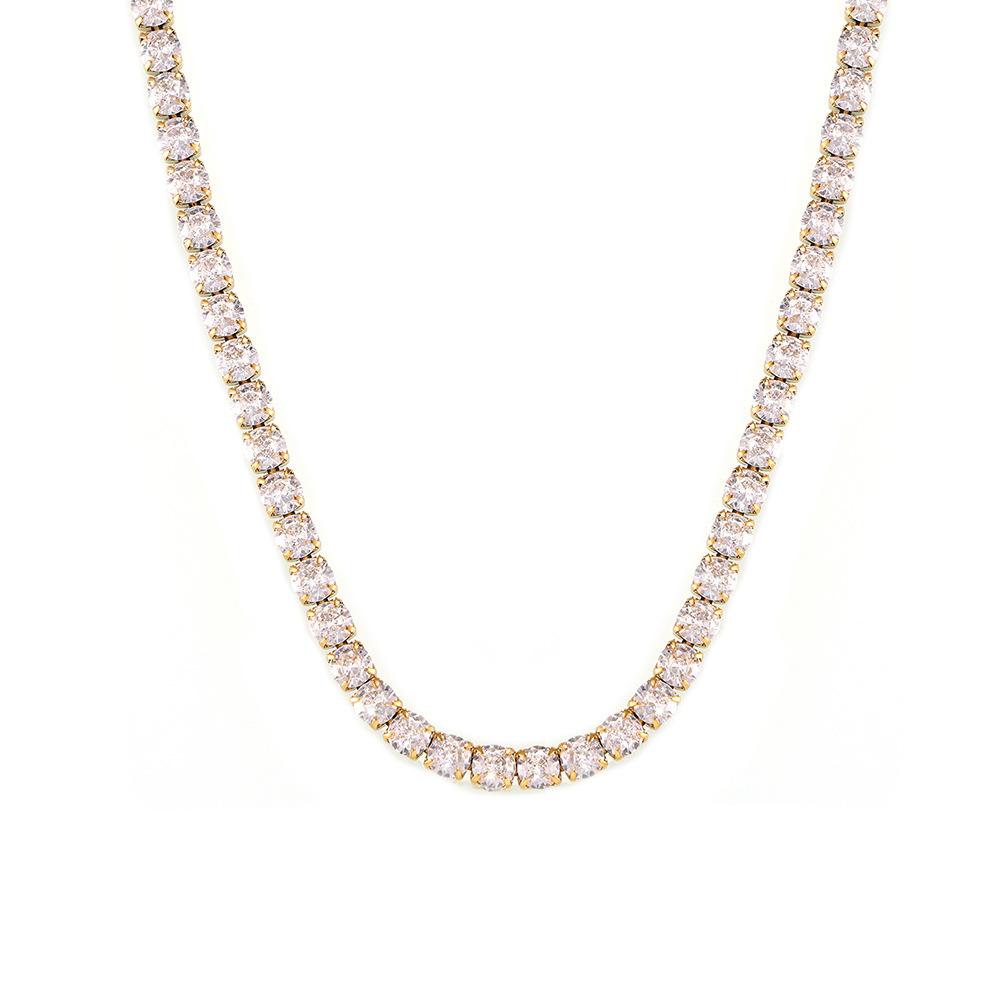 5mm Cubic Zirconia Tennis Chain Necklace