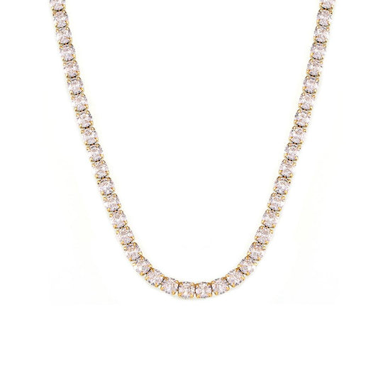 5mm Cubic Zirconia Tennis Chain Necklace