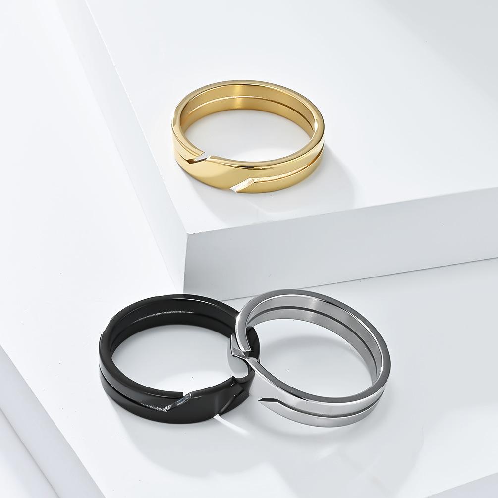 Minimalist Stainless Steel Blank Ring