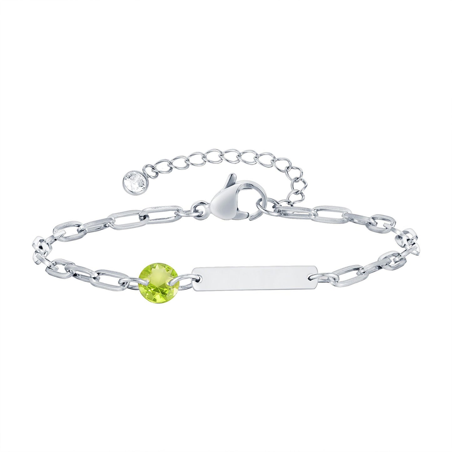 Stainless Steel Square Bar Blank Bracelet