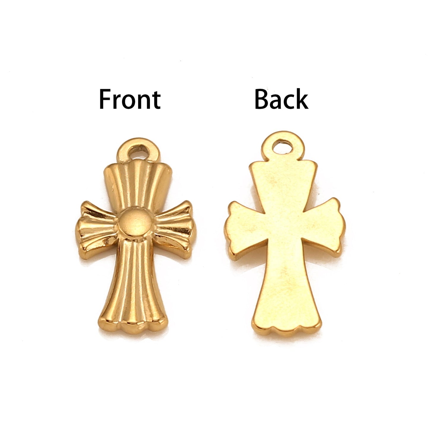 Pendentif en acier inoxydable avec motif en croix