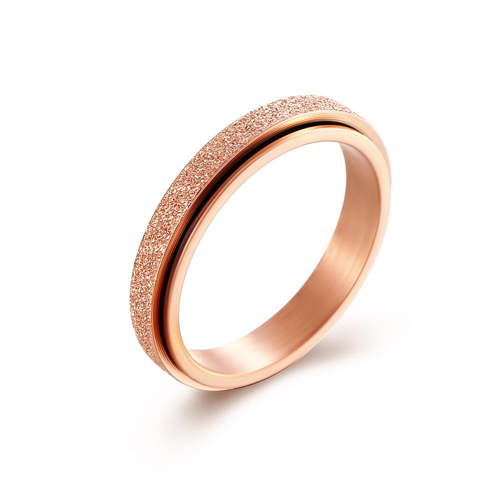 4mm Brushed Stainless Steel Spinner Ring