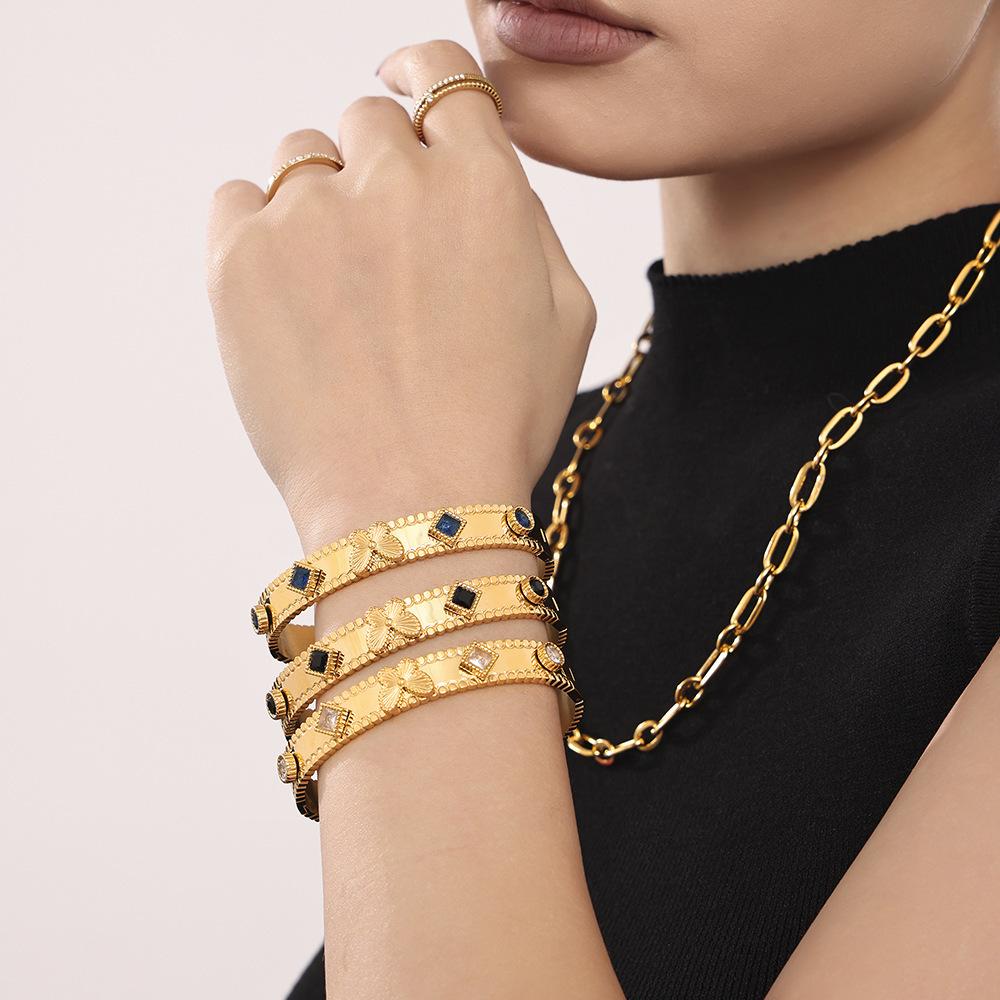 Butterfly Cubic Zirconia Bangle Bracelet