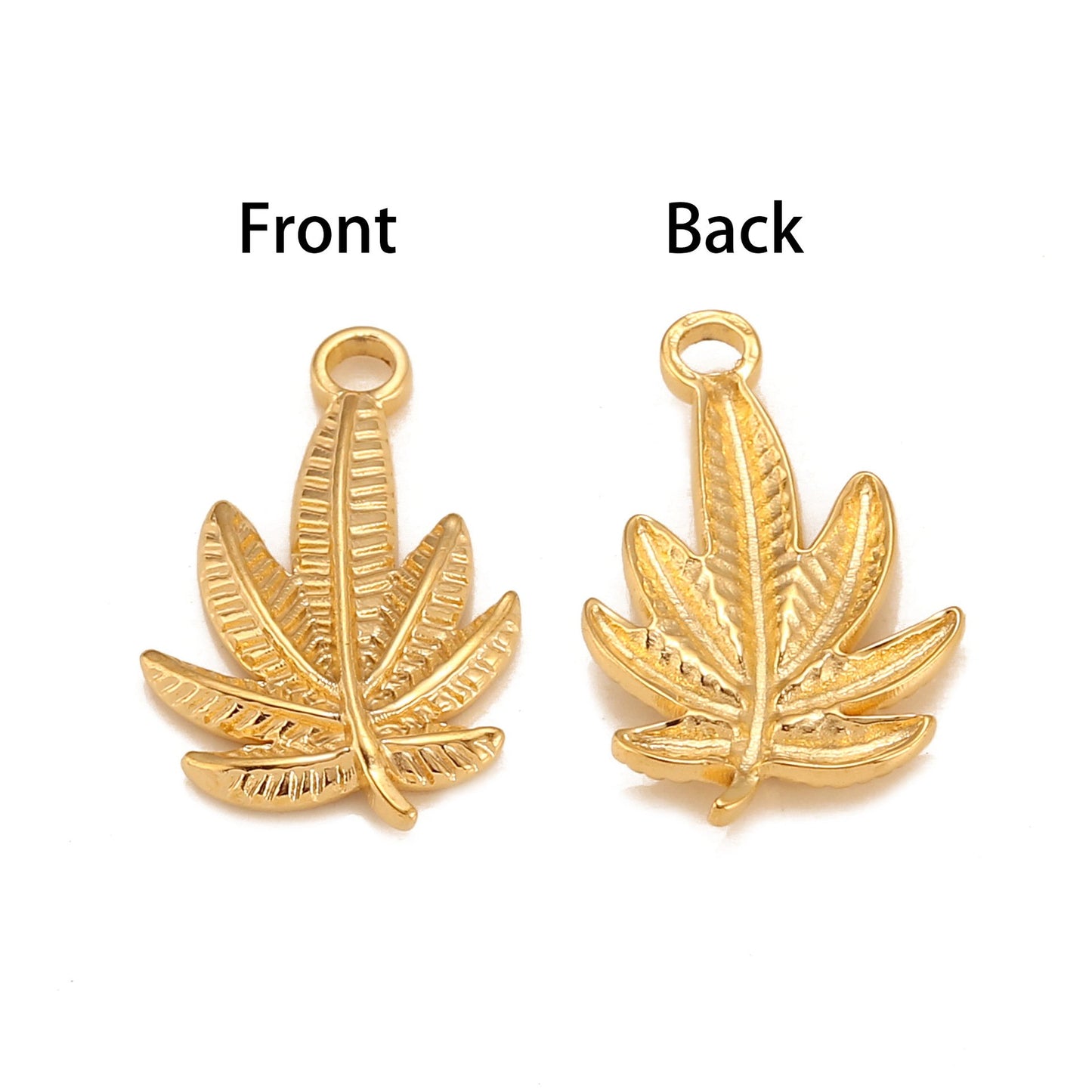 Stainless Steel Maple Leaf Pendant