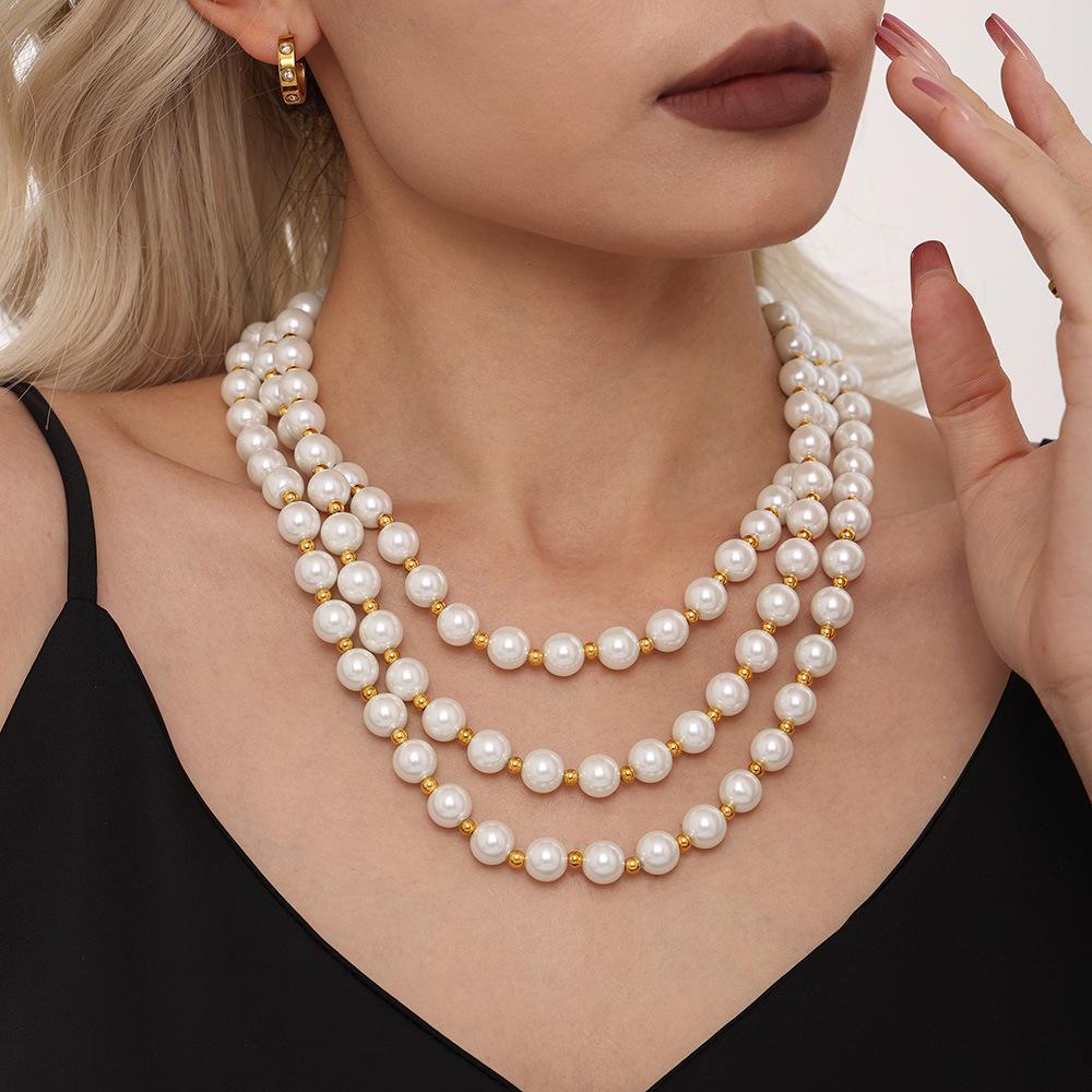 Imitation Separated Pearl Necklace