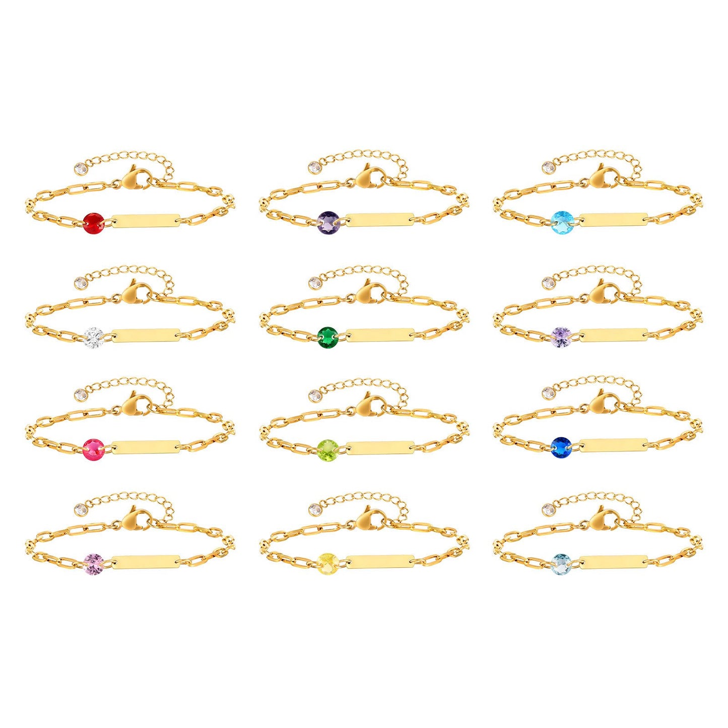 Stainless Steel Square Bar Blank Bracelet