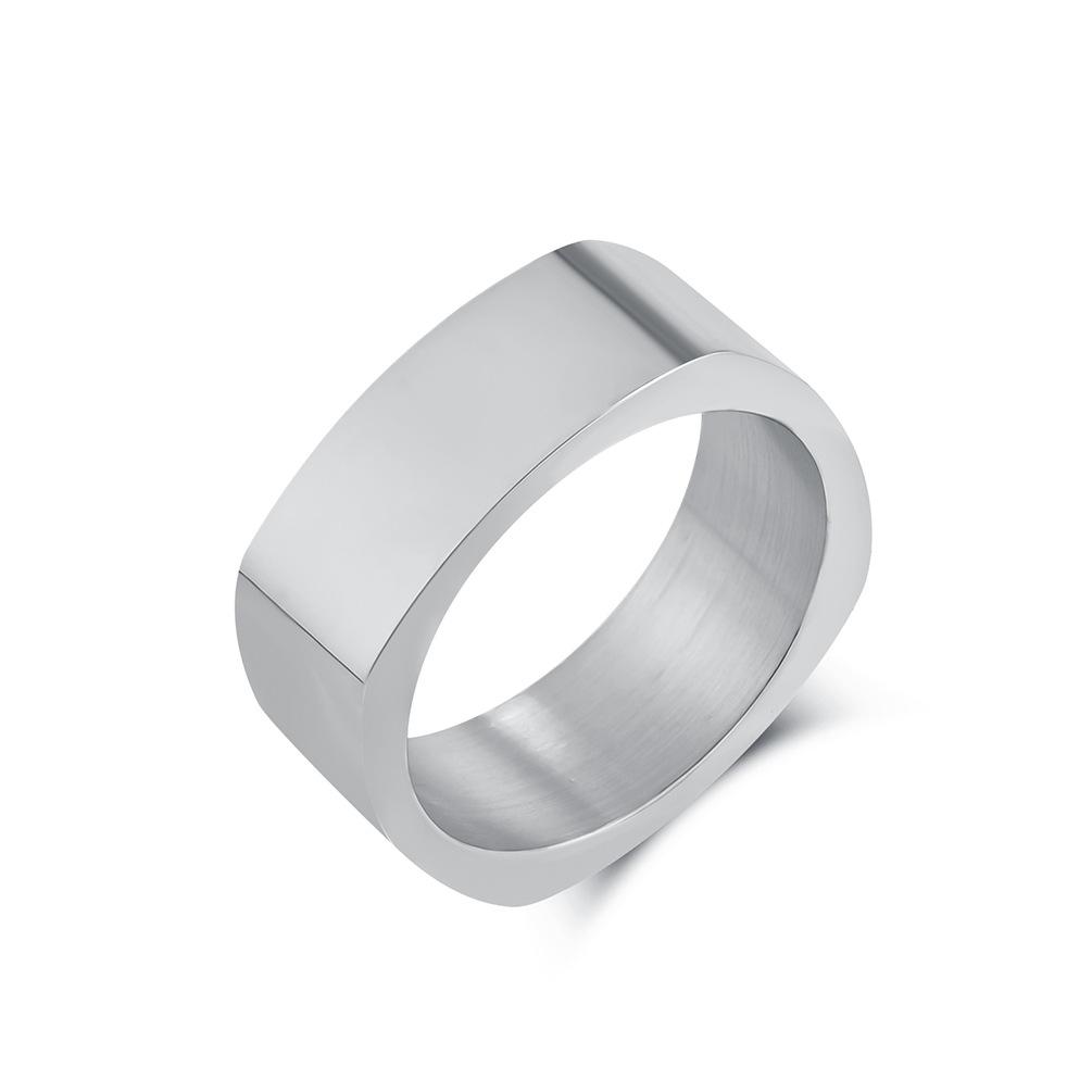 Square Stainless Steel Blank Ring