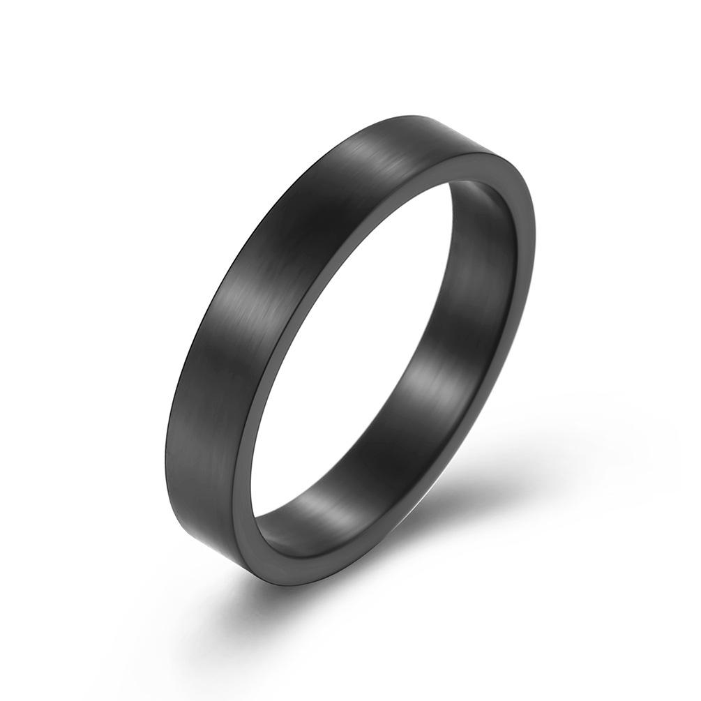 Flat Stacking Stainless Steel Couple Ring