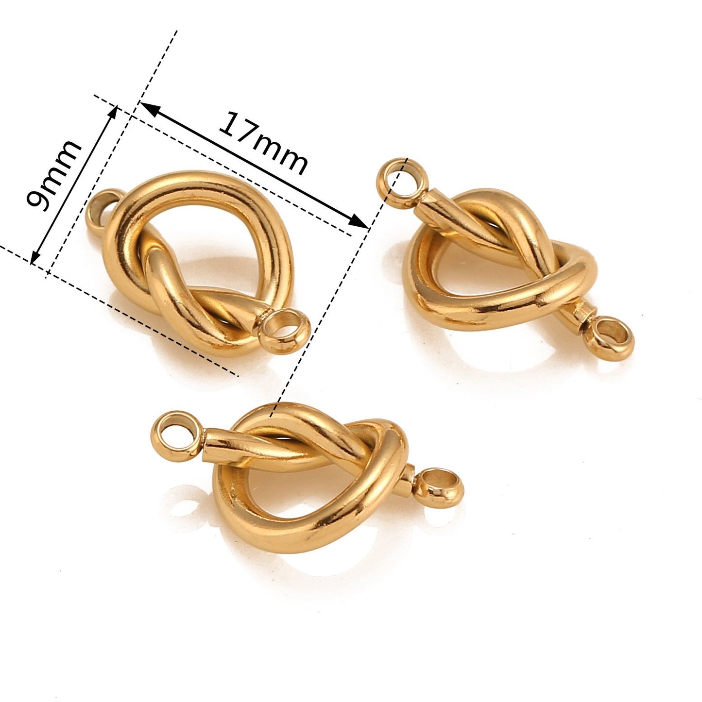 Stainless Steel Double Hole Love Pendant