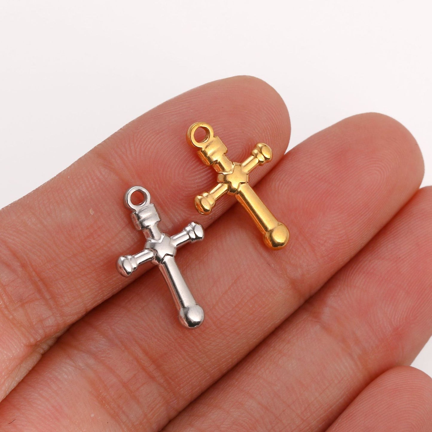 Stainless Steel Creative Cross Pendant
