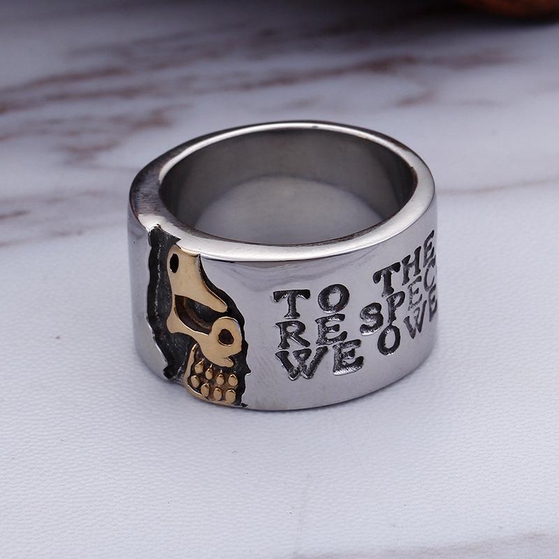 Stainless Steel Pirate Skull Men's Ring