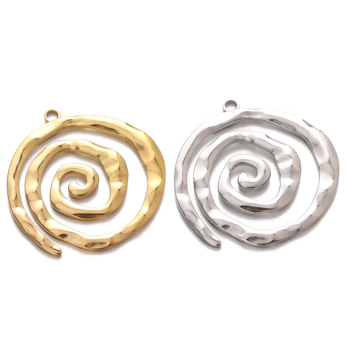 Stainless Steel Irregular Texture Pendant