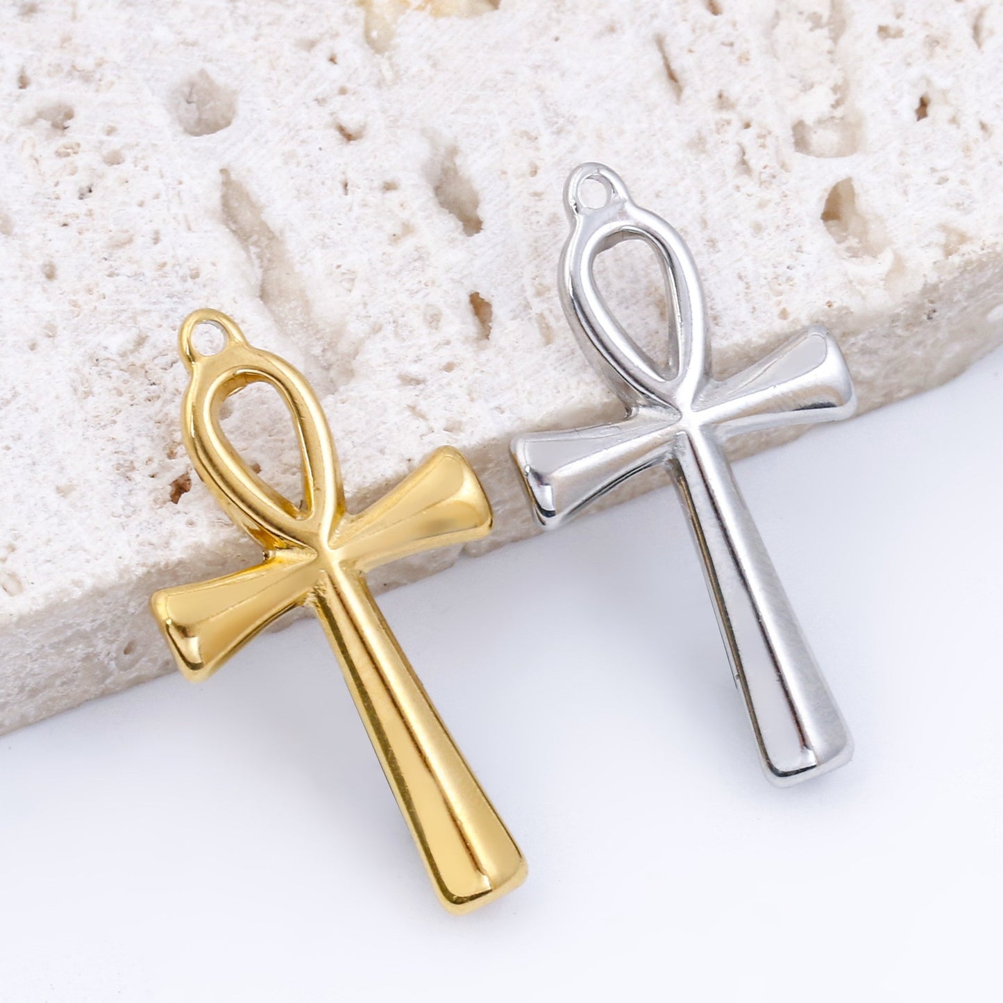 Stainless Steel Ankh Cross Pendant