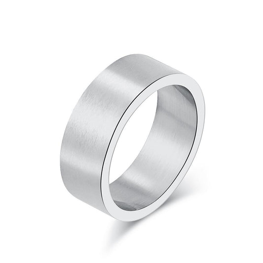 Stainless Steel Brushed Band Ring