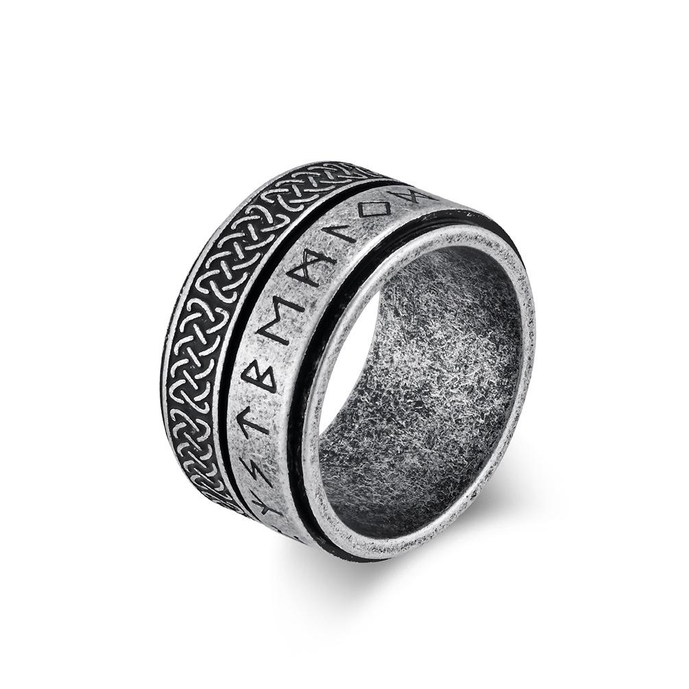 Celtic Knot Stainless Steel Spinner Viking Ring