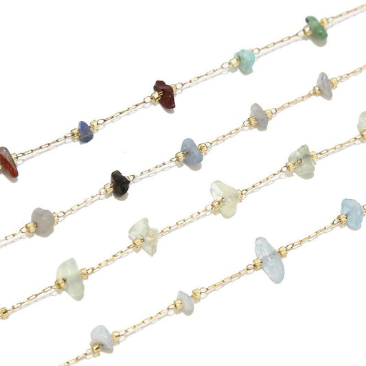 Stainless Steel 1mm Irregular Gravel Chain - By the Meter