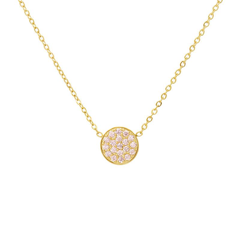 Inlay Birthstone Pendant Necklace