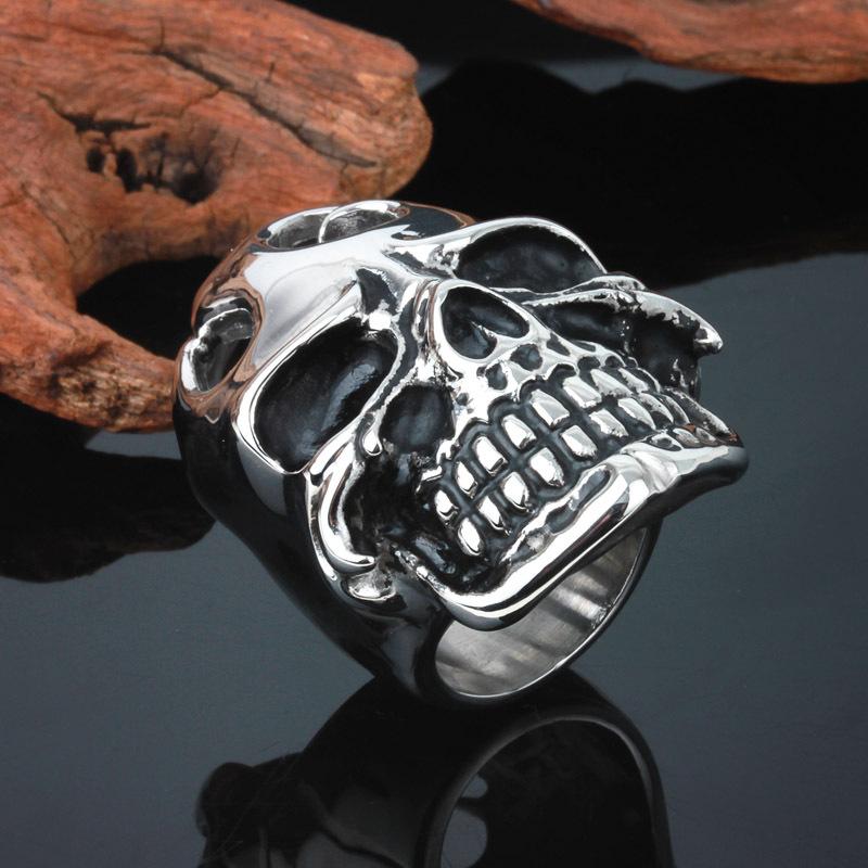 Stainless Steel Giant Skull Ring