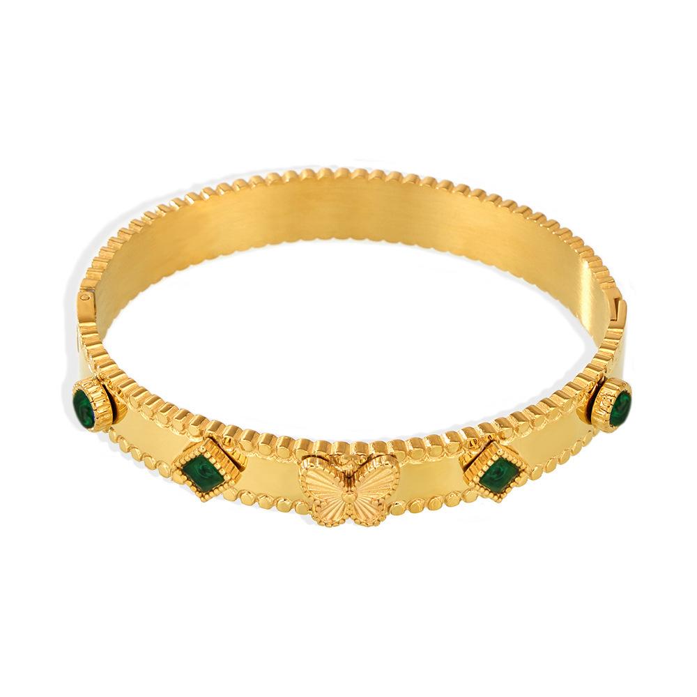 Butterfly Cubic Zirconia Bangle Bracelet