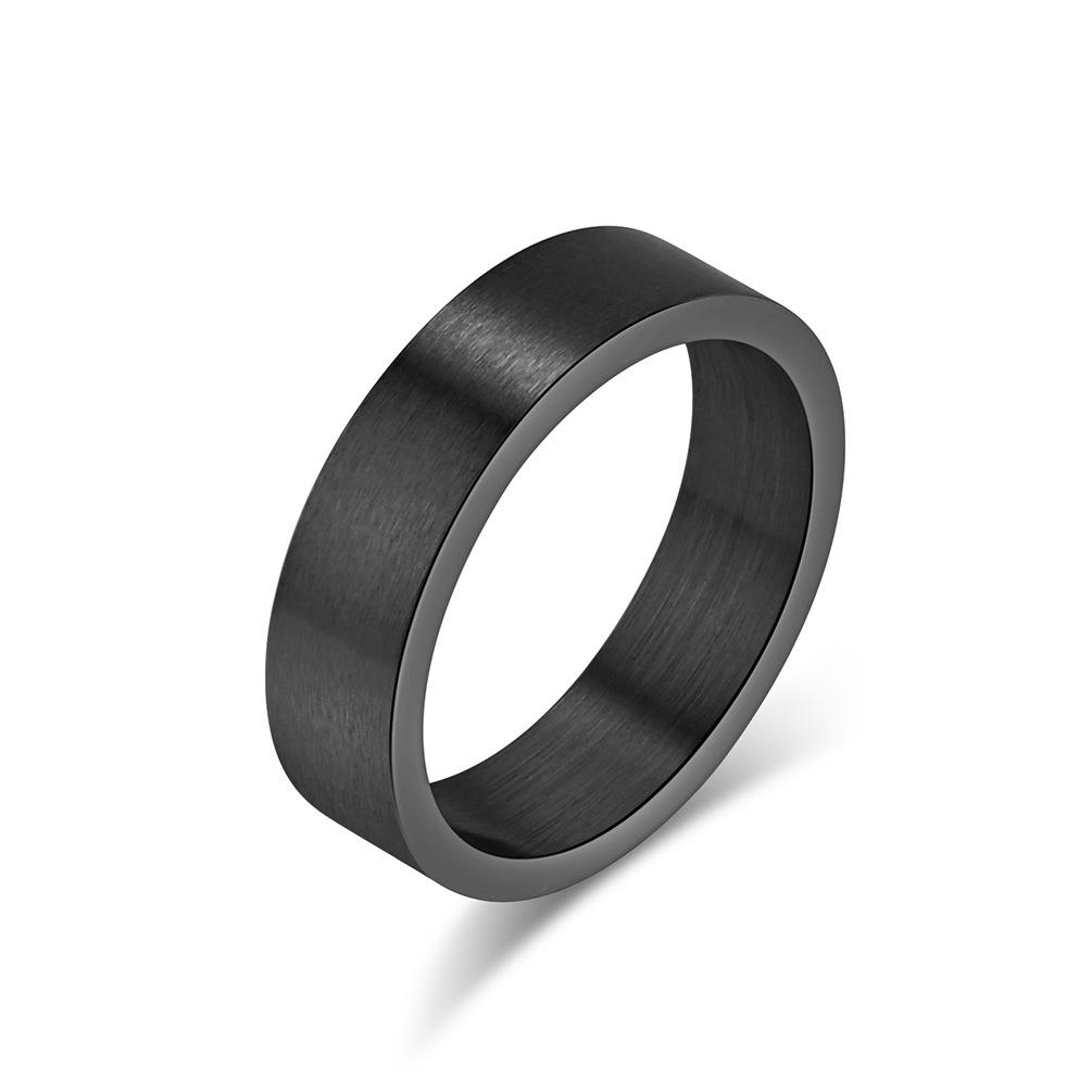 6mm Matte Stainless Steel Blank Ring