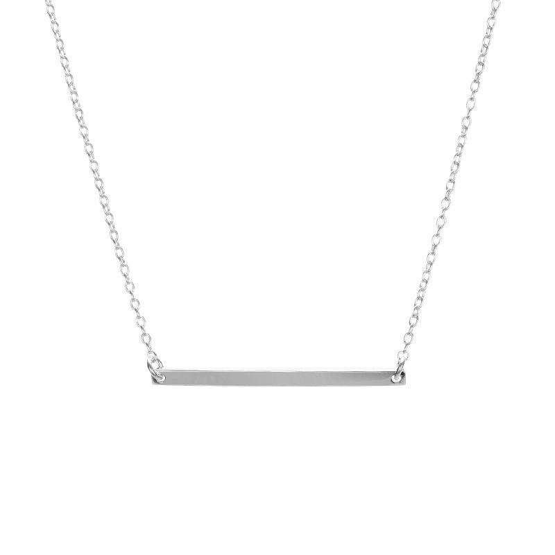 Stainless Steel Bar Blank Necklace