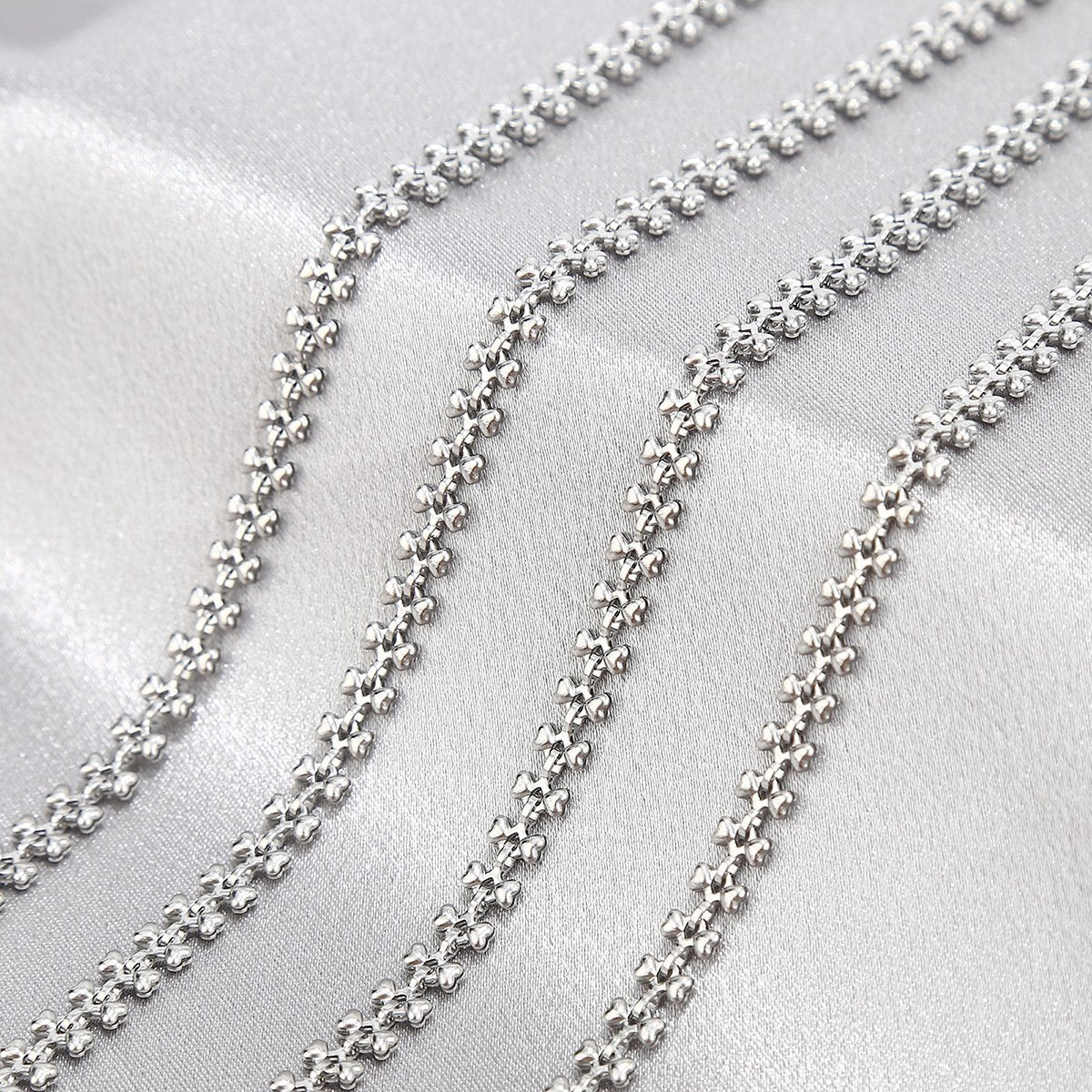 5mm Stainless Steel Heart Link Chain - By The Meter