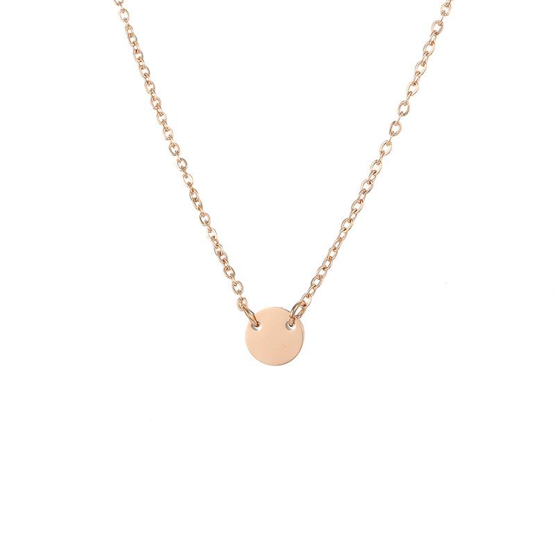 6mm Mini Round Charm Engravable Choker Necklace