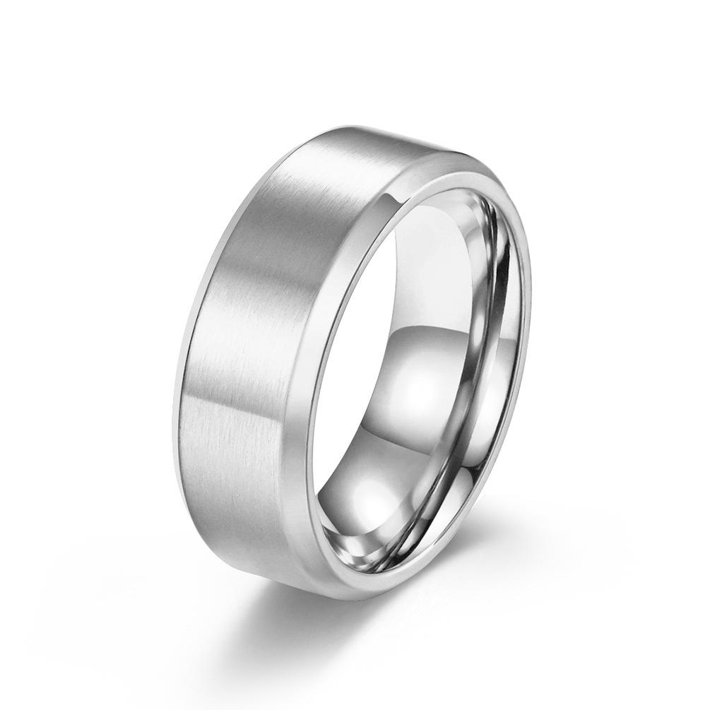 Polished Bend Inward Stainless Steel Blank Ring