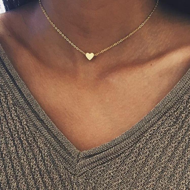 7mm Stainless Steel Heart Pendant Blank Necklace