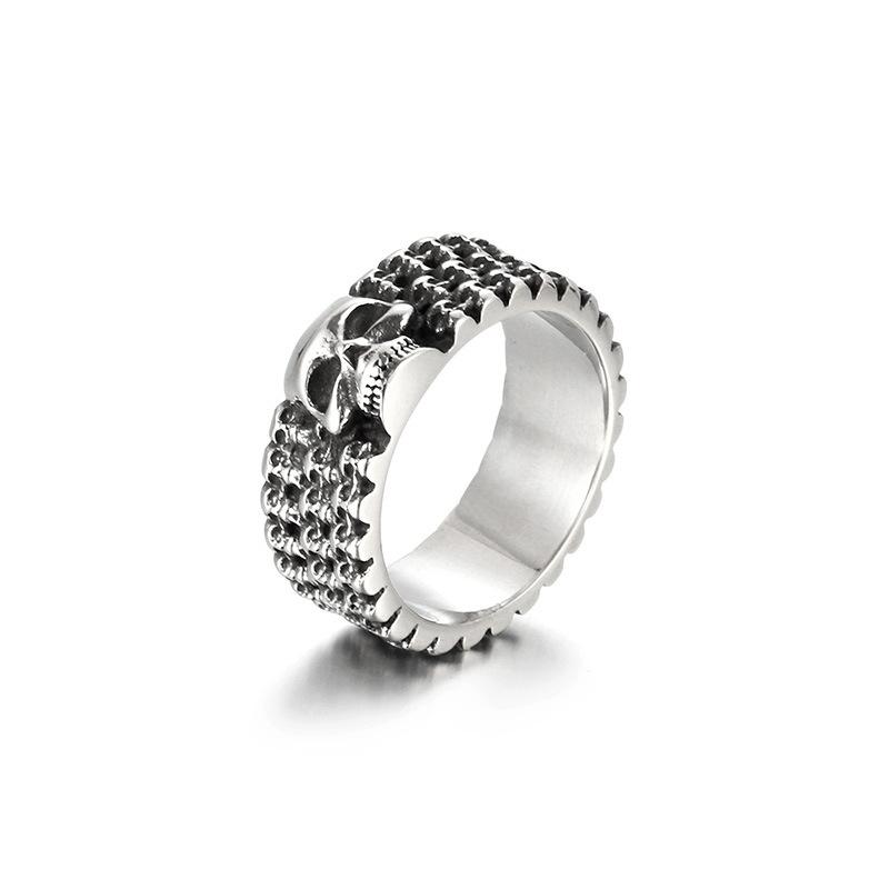 Stainless Steel Retro Skull Ring