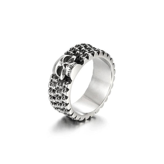 Stainless Steel Retro Skull Ring