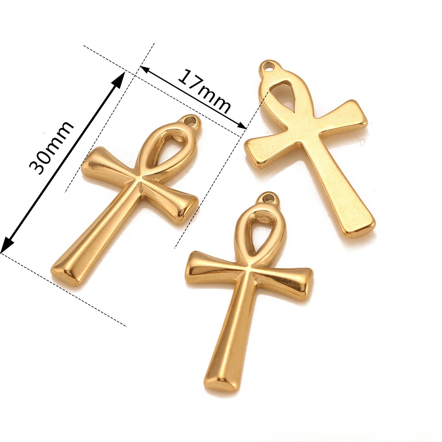 Stainless Steel Ankh Cross Pendant