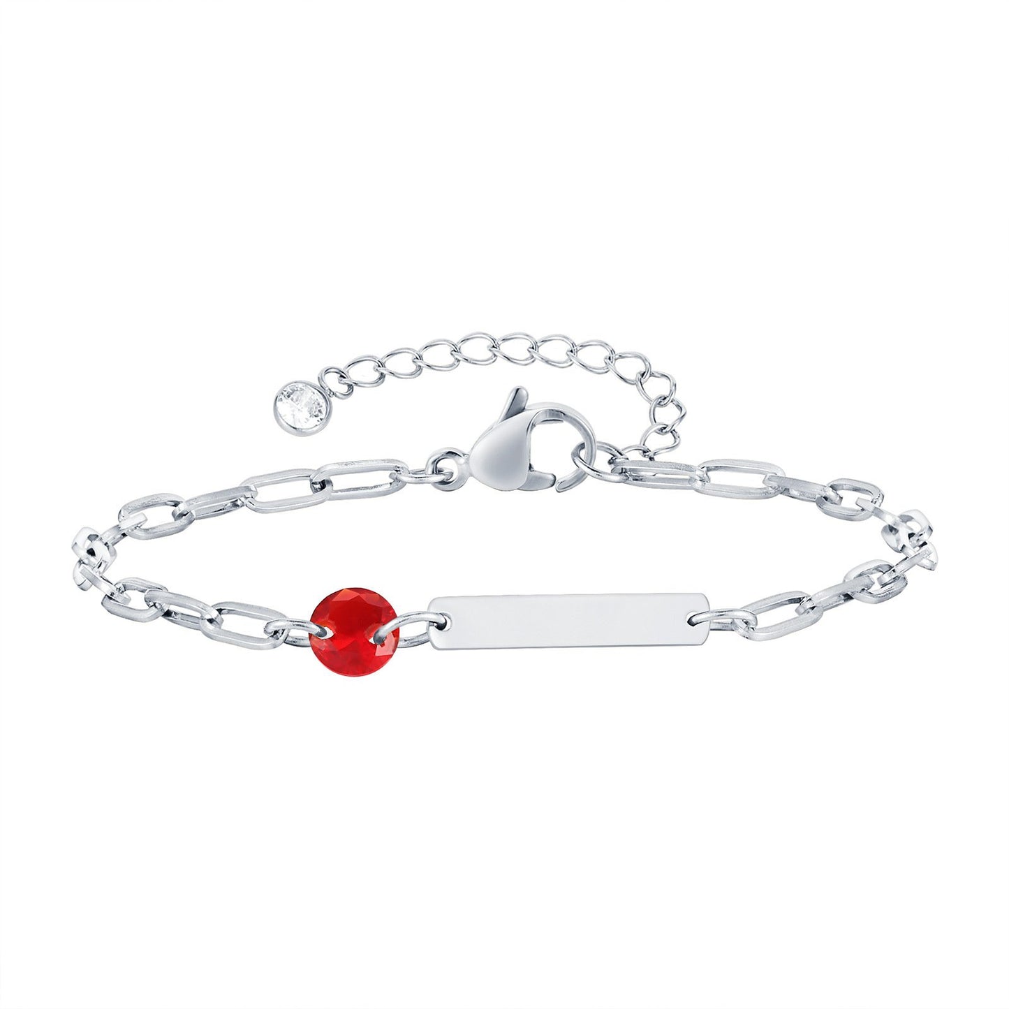 Stainless Steel Square Bar Blank Bracelet