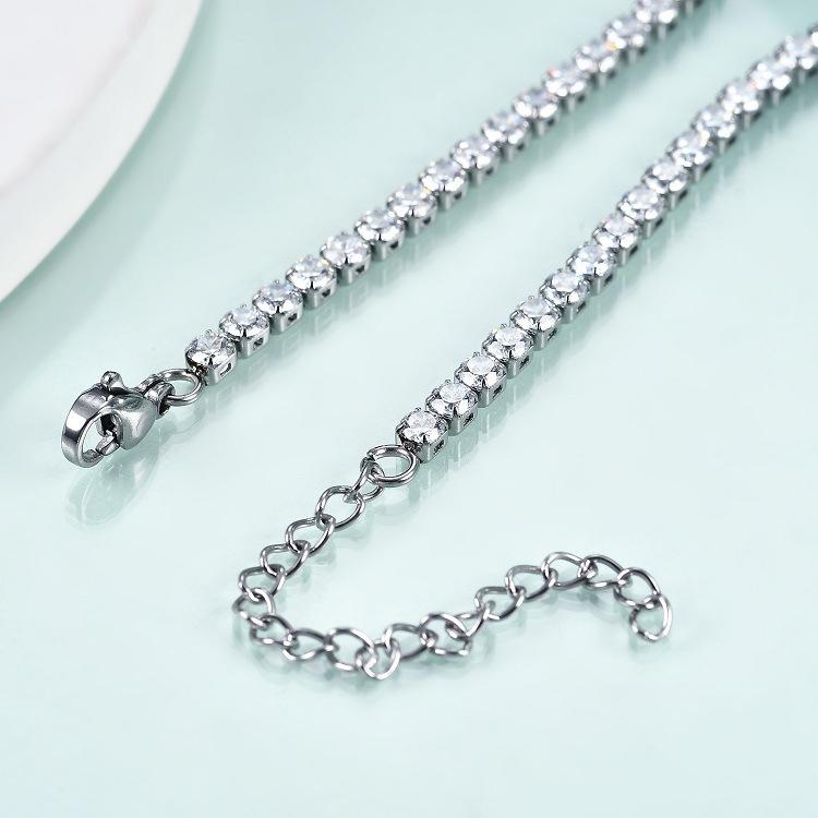 Zircon Tennis Bracelets with 5cm Extension