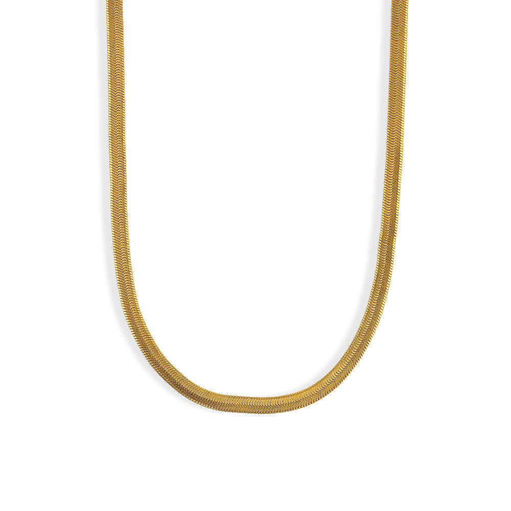Stainless Steel Flat Snake Chain