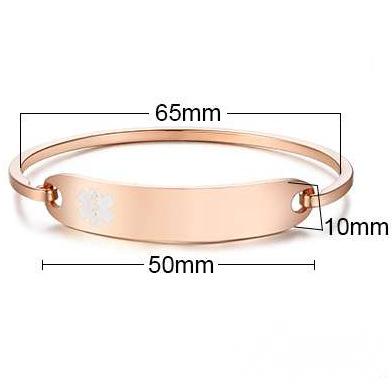 Stainless Steel Medical ID Blank Bangle