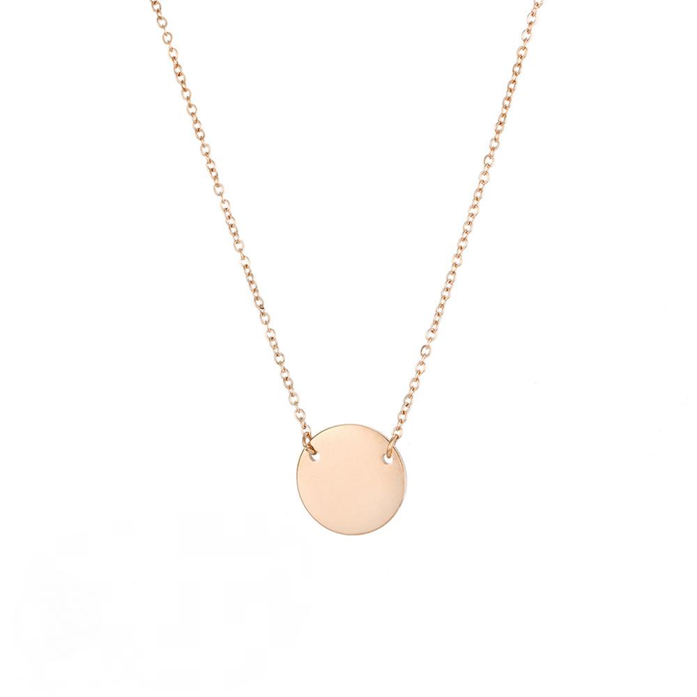 13mm Stainless Steel Plate Blank Necklace
