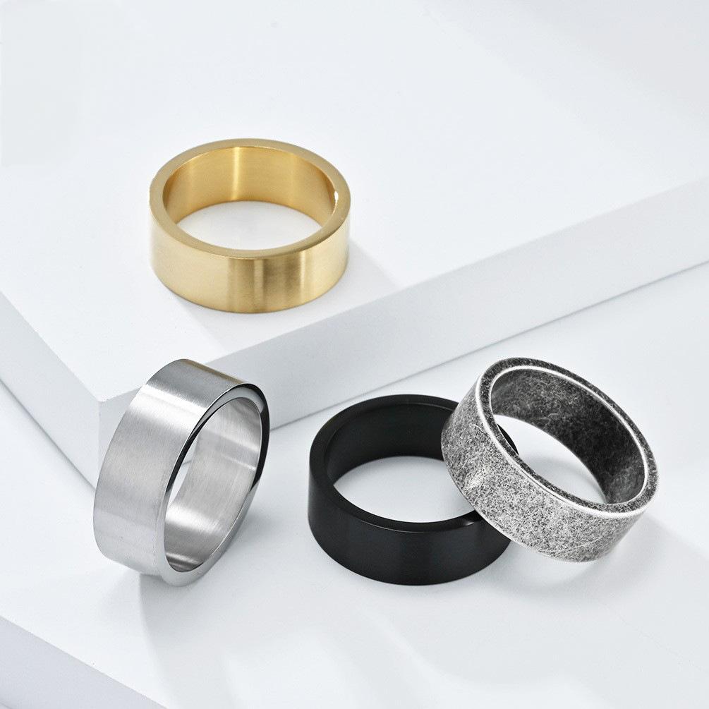 Stainless Steel Brushed Band Ring