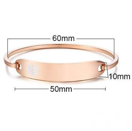 Stainless Steel Medical ID Blank Bangle