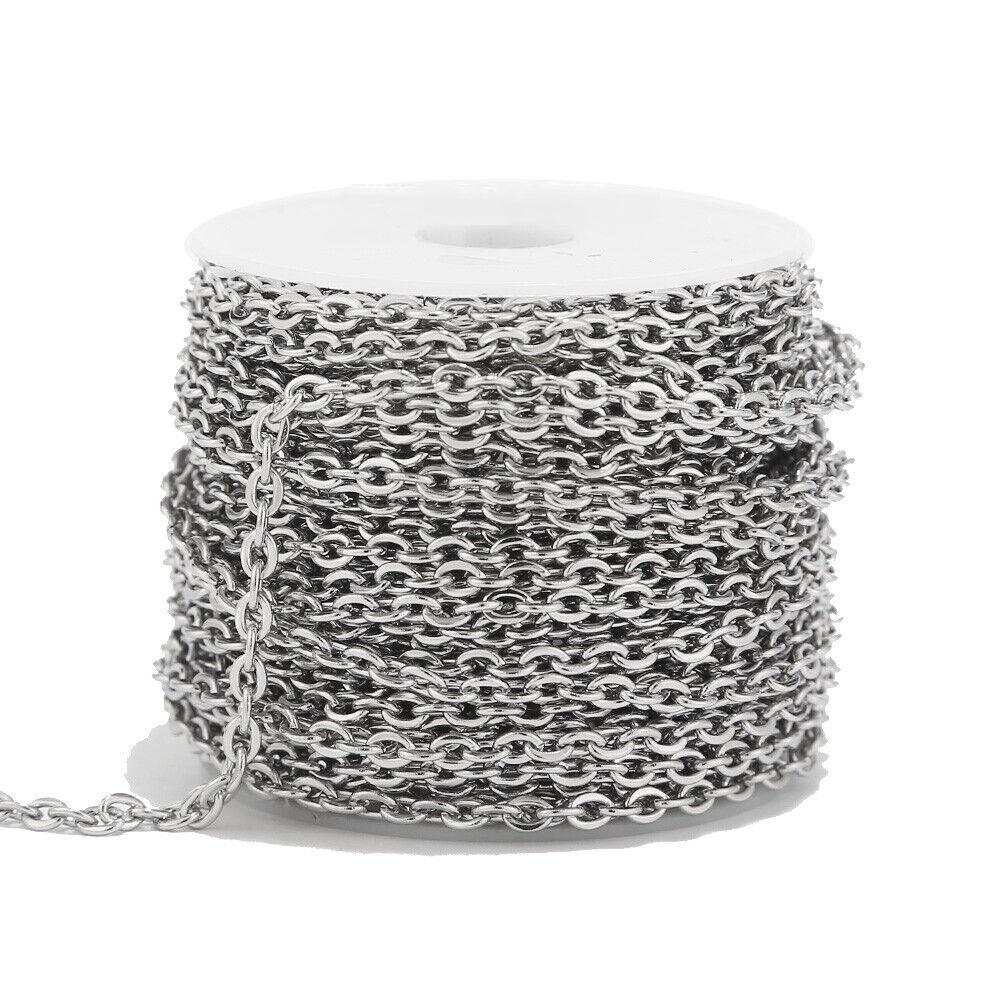 3mm Stainless Steel Cable Chain 16' Spool 5 Meter