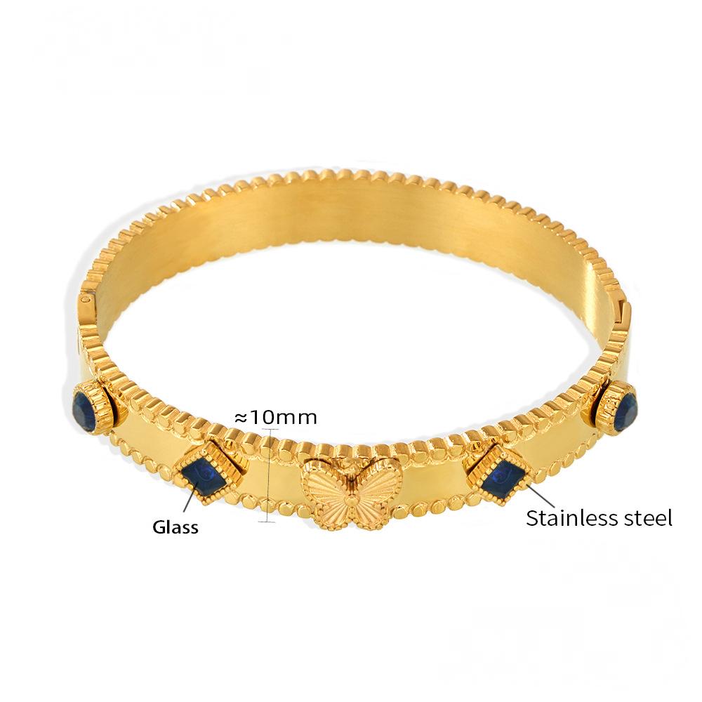 Butterfly Cubic Zirconia Bangle Bracelet