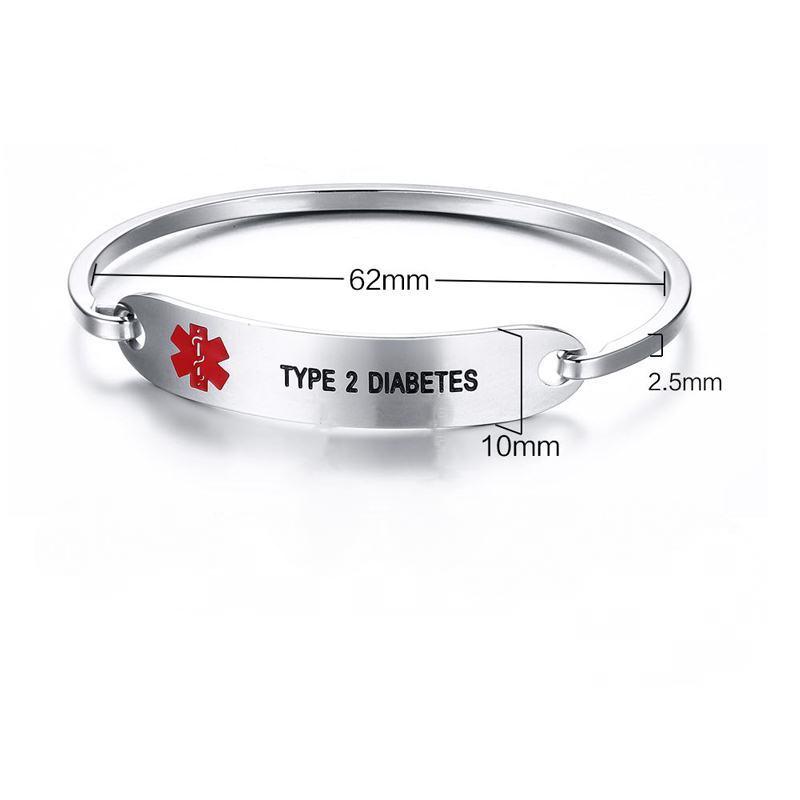 Stainless Steel Medical ID Blank Bangle