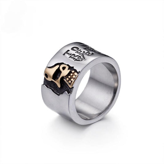 Stainless Steel Pirate Skull Men's Ring
