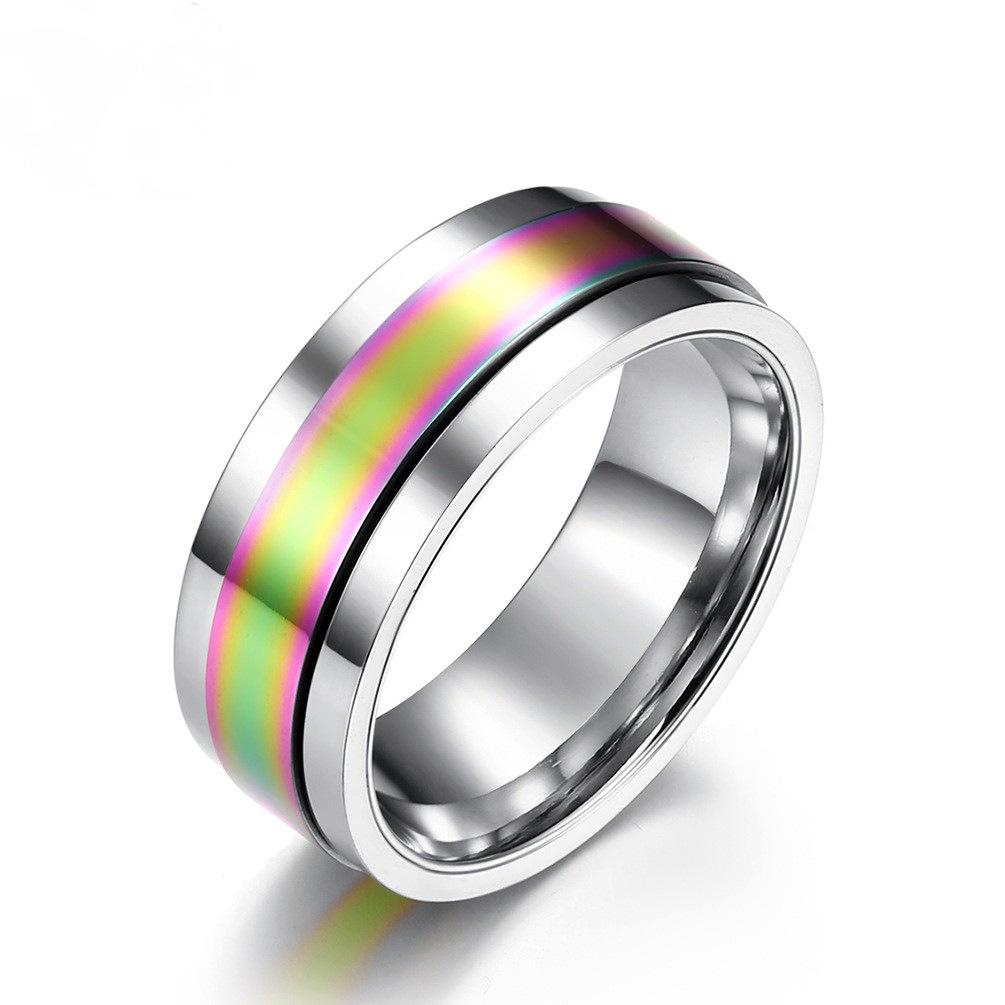Polished Stainless Steel Spinner Ring