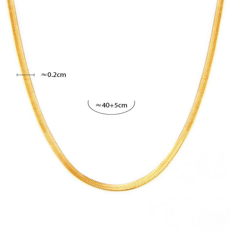 Hollow Rectangular Cubic Zirconia Layered Necklace