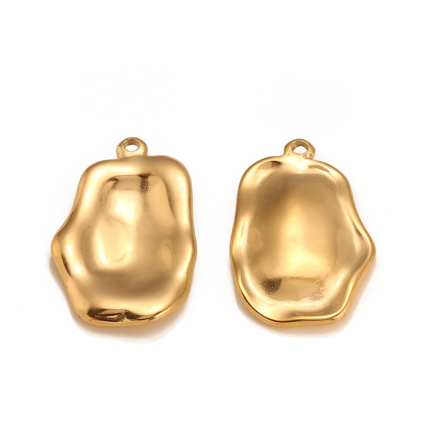 Stainless Steel Irregular Texture Pendant