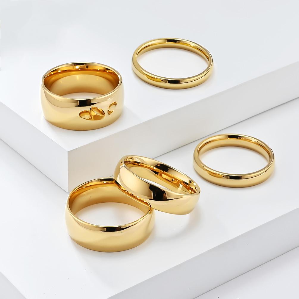 Bright Polished Sphere Stainless Steel Men's and Women's Rings